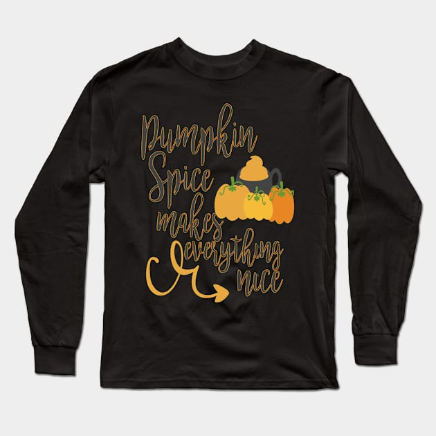 Pumpkin Halloween Witch Party Costume Gift Long Sleeve T-Shirt by DHdesignerPublic